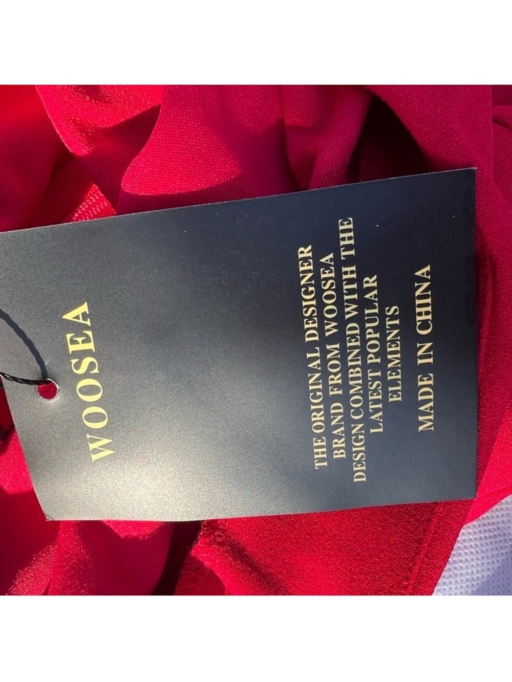 NWT Woosea long red dress - Picture 2 of 5